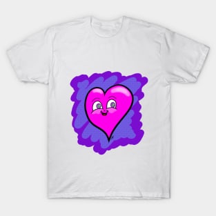 Cute Little Happy Pink Heart T-Shirt